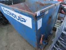 CONQUIP FORKLIFT TIPPING SKIP, BLUE, YEAR 2017.