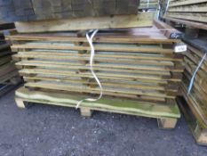 STACK OF APPROXIMATELY 15NO FEATHER EDGE FENCE PANELS.