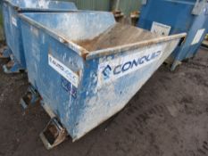 CONQUIP TELEHANDLER MOUNTED TIPPING SKIP, YEAR 2020. THIS LOT IS SOLD UNDER THE AUCTIONEERS MARGIN S