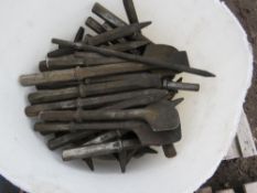 LARGE BUCKET CONTAINING ASSORTED BREAKER POINTS.