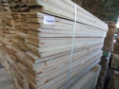 LARGE PACK OF FEATHER EDGE PRESSURE TREATED FENCE CLADDING TIMBER BOARDS. 1.5M LENGTH X 100MM WIDTH