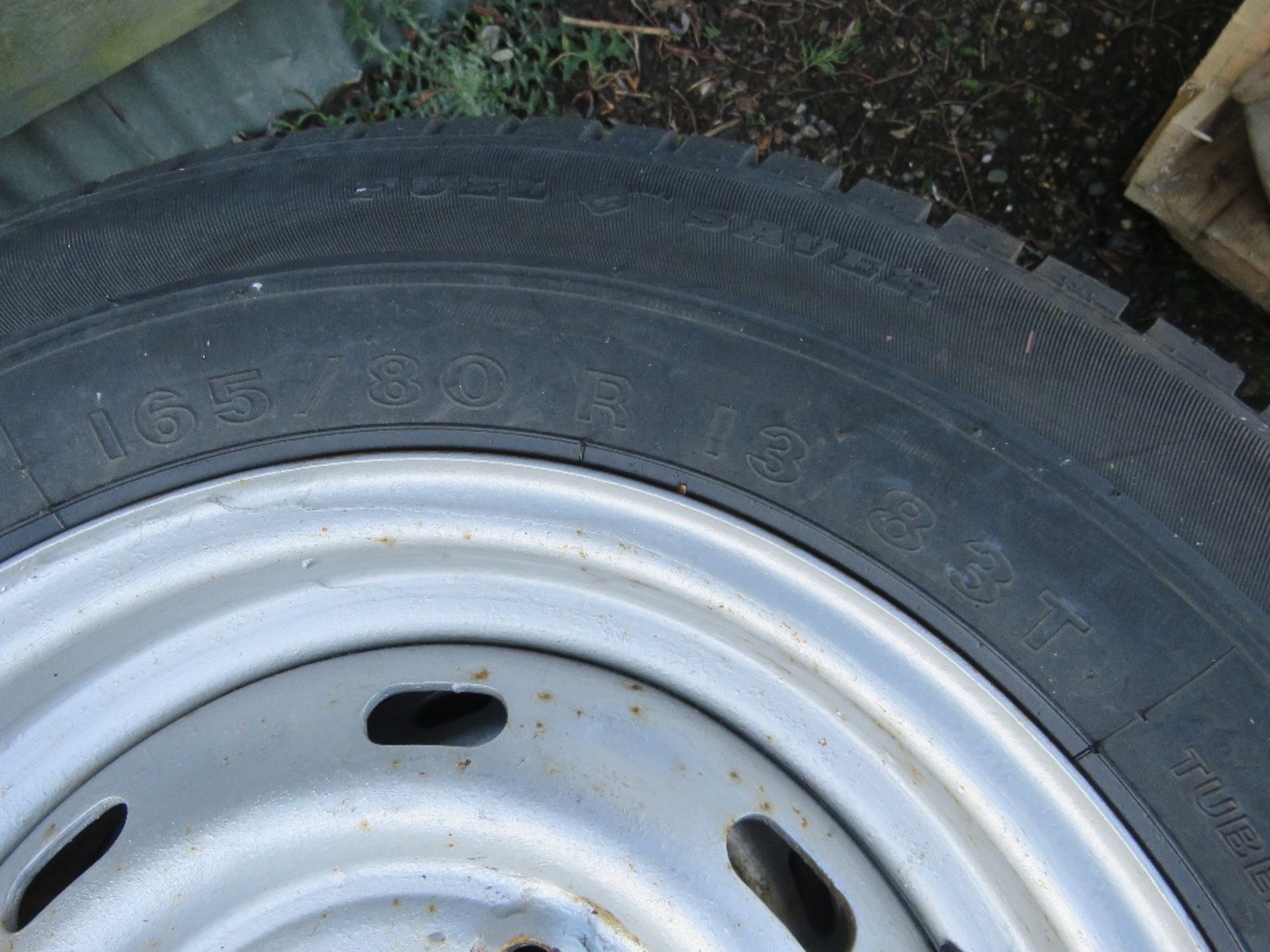 4 X WHEELS AND TYRES 165.80R13 - Image 2 of 3