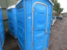 PORTABLE SITE TOILET. PLEASE SEE IMAGES FOR CONDITION AND TO SEE FITTED EQUIPMENT. THIS LOT IS SOLD