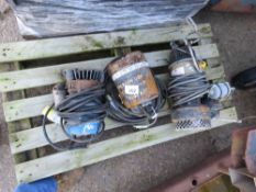 3 X SUBMERSIBLE WATER PUMPS. THIS LOT IS SOLD UNDER THE AUCTIONEERS MARGIN SCHEME THEREFORE NO VAT W