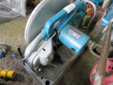 MAKITA 110VOLT METAL CROSS CUT SAW. SOLD UNDER THE AUCTIONEERS MARGIN SCHEME THEREFORE NO VAT WILL B