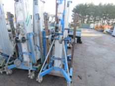 GENIE SL20 MANUAL OPERATED MATERIAL LIFT UNIT. NO FORKS. DIRECT FROM LOCAL COMPANY.