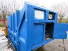 ANCHORPA SYSTEMS CHAINLIFT ENCLOSED COMPACTOR SKIP, 3PHASE POWERED.