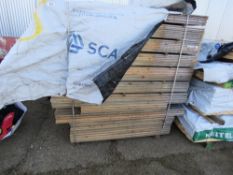 EXTRA LARGE PACK OF UNTREATED H PROFILED TIMBER POSTS. SIZE: 1.14-1.75M LENGTH X 55MM WIDTH X