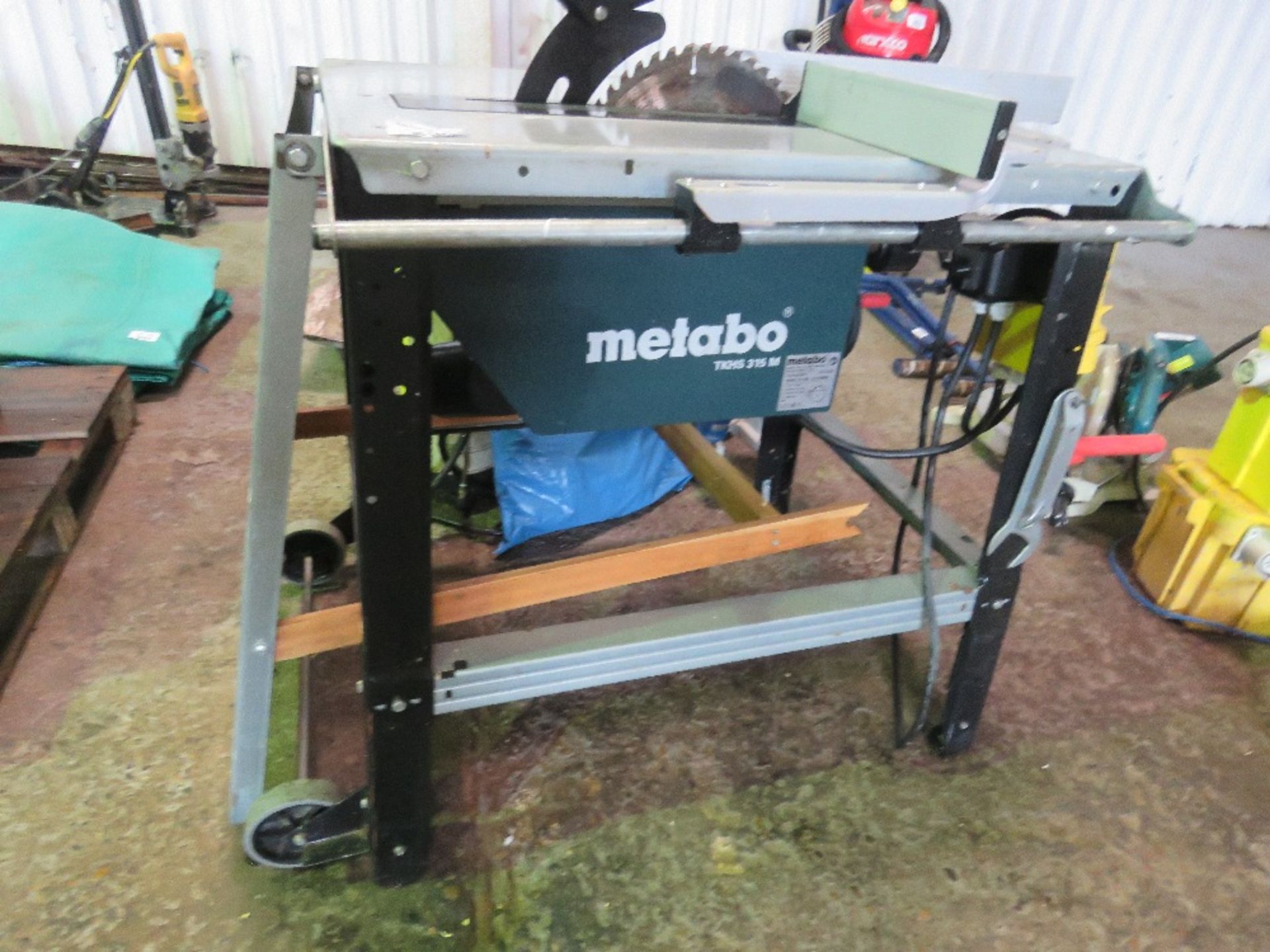 METABO TKHS 315M WOOD WORKING SAWBENCH, 110VOLT POWERED. RETIREMENT SALE.