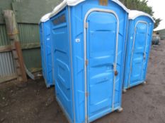 PORTABLE SITE TOILET. PLEASE SEE IMAGES FOR CONDITION AND TO SEE FITTED EQUIPMENT. THIS LOT IS SOLD