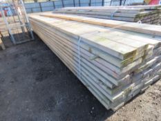 LARGE PACK OF UNTREATED TIMBER JOISTS, UNUSED/SHOP SOILED. 74NO IN TOTAL: 6.09M LENGTH (20FT), 155MM