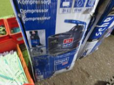 STEPPACH 24LITRE UPRIGHT COMPRESSOR, BOXED, CONDITION UNKNOWN, SOURCED FROM DEPOT CLEARANCE..