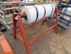 HEAVY DUTY STAND CONTAINING A ROLL OF VINYL TYPE MATERIAL, HEAVY DUTY SPEC.