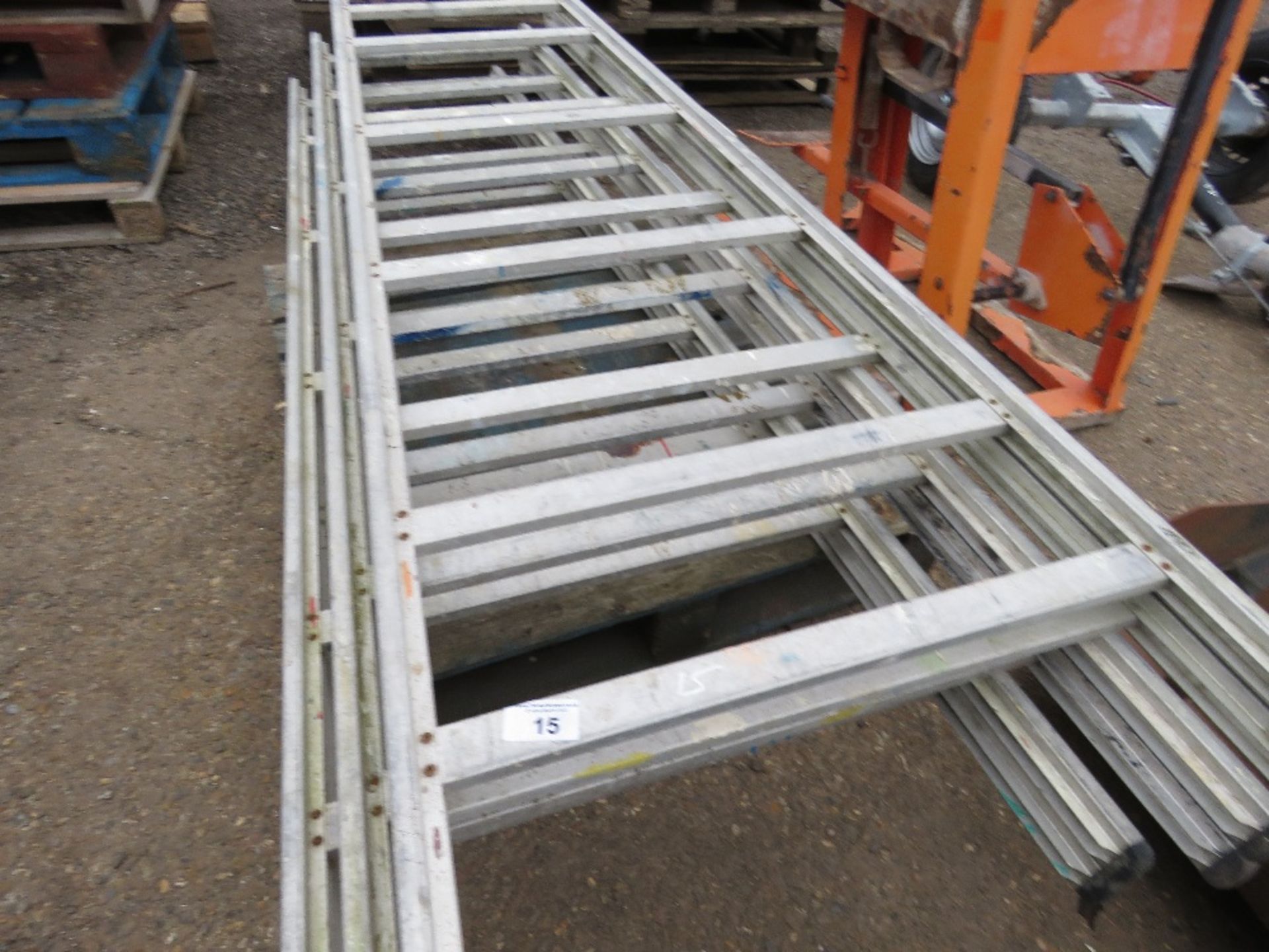 3 X ALUMINIUM TRESTLE UNITS. - Image 2 of 2