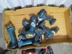 BOX OF 7 X ASSORTED MAKITA BATTERY POWERED TOOLS, NO BATTERIES.