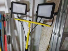 LED WORK LIGHT ON STAND, 240VOLT. THIS LOT IS SOLD UNDER THE AUCTIONEERS MARGIN SCHEME, THEREFORE NO