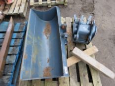 2 X EXCAVATOR BUCKETS, UNUSED, 10" AND 3FT GRADING.