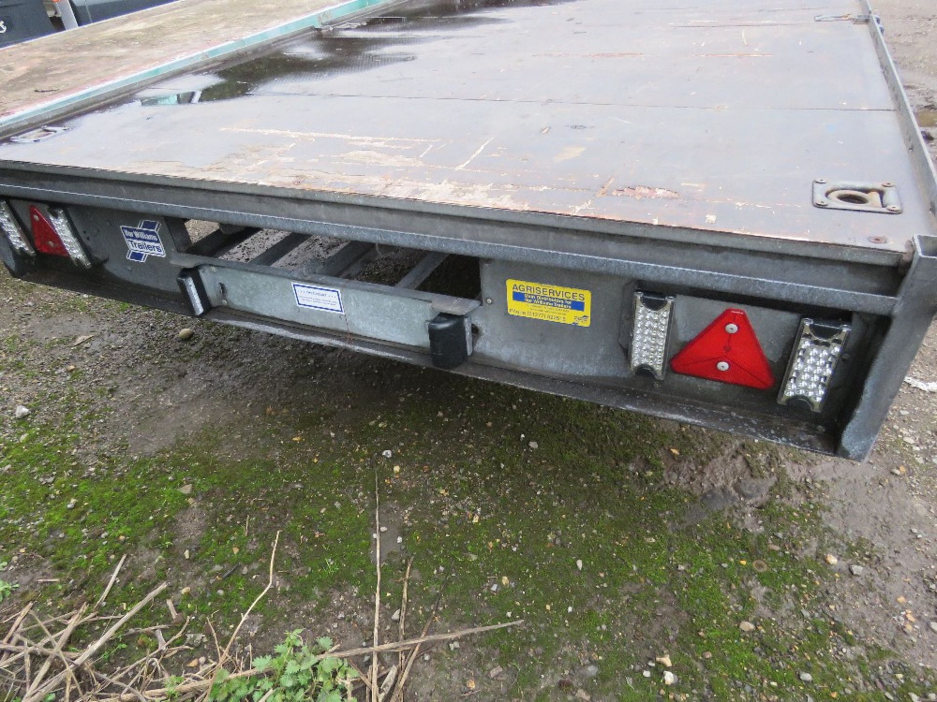 IFOR WILLIAMS LM186G3 TRIAXLED FLAT BED PLANT TRAILER, 18FT LENGTH X 6FT WIDTH, YEAR 2020 BUILD. SN: - Image 9 of 13