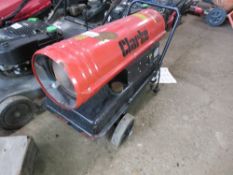 CLARKE 240VOLT POWERED SPACE HEATER. THIS LOT IS SOLD UNDER THE AUCTIONEERS MARGIN SCHEME, THEREFORE