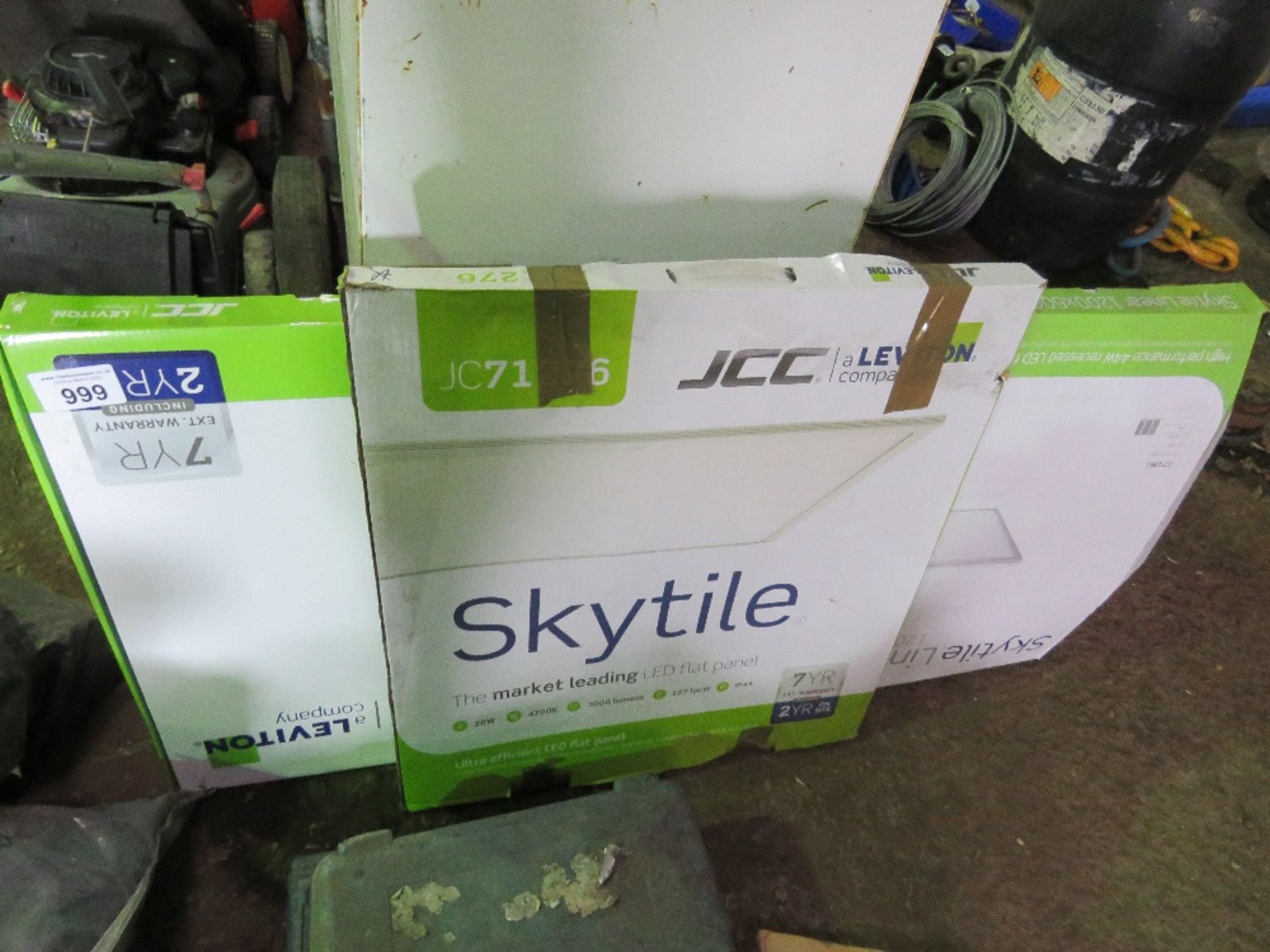 2 X SKYTILE LED FLAT PANELS, BOXED.. SOURCED FROM DEPOT CLEARANCE.