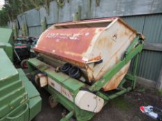 AMAZONE HIGH TIP FLAIL COLLECTOR MOWER, 6FT WIDE APPROX. 2 X ROLLERS. WITH PTO SHAFT. NB:UNTIL RECEN
