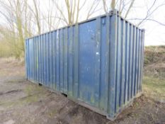 SECURE STORAGE CONTAINER 20FT LENGTH APPROX. THIS LOT IS SOLD UNDER THE AUCTIONEERS MARGIN SCHEME, T