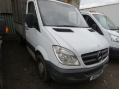 MERCEDES SPRINTER CAGE SIDED TIPPER TRUCK REG:BV12 RNA. WHEN TESTED WAS SEEN TO RUN, DRIVE, BRAKE