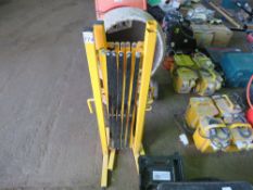 2 X TELESCOPIC SAFETY BARRIERS. SOURCED FROM COMPANY LIQUIDATION. THIS LOT IS SOLD UNDER THE AUCTIO