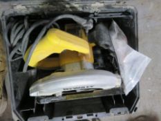 DEWALT 240VOLT CIRCULAR SAW IN A CASE. THIS LOT IS SOLD UNDER THE AUCTIONEERS MARGIN SCHEME, THEREFO