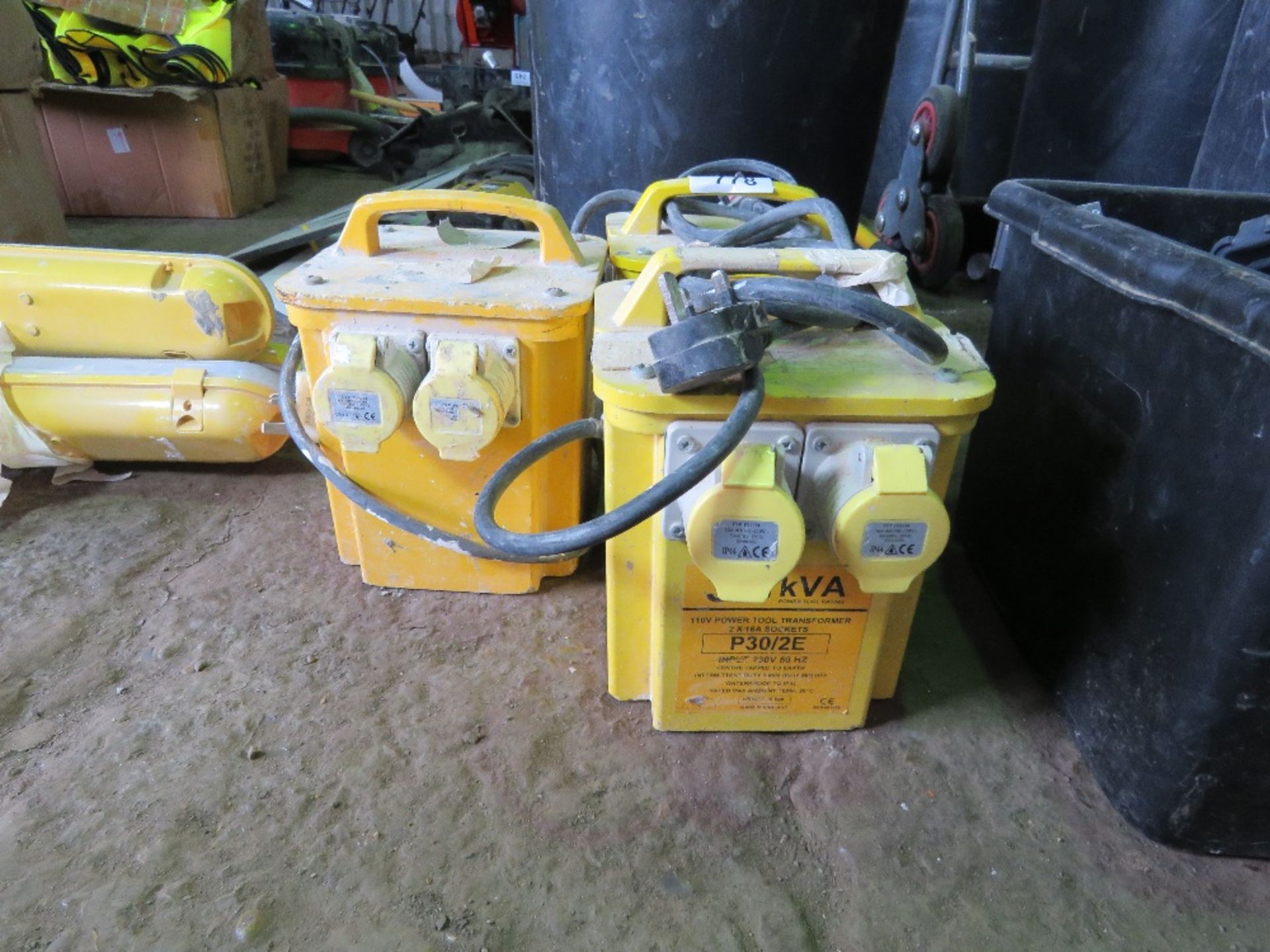 3 X 110VOLT TRANSFORMERS. SOURCED FROM COMPANY LIQUIDATION. THIS LOT IS SOLD UNDER THE AUCTIONEERS - Image 3 of 3