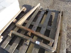 PAIR OF ROUGH TERRAIN FORKLIFT TINES. THIS LOT IS SOLD UNDER THE AUCTIONEERS MARGIN SCHEME, THEREFOR