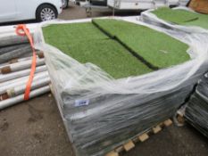 PALLET OF HEAVY DUTY ASTRO TURF SQUARES, 50CM X 50CM @ 30MM DEPTH. RUBBER BACKED THEY CLIP TOGETHER