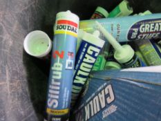 2 X DUSTBINS OF ASSORTED SEALANTS ETC. SOURCED FROM COMPANY LIQUIDATION. THIS LOT IS SOLD UNDER THE