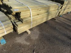 PACK OF PRESSURE TREATED CLADDING TIMBER BOARDS: LENGTH 1.75-1.9M X 100MM WIDTH X 25MM DEPTH APPRO