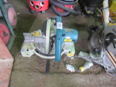 MAKITA 240VOLT MITRE SAW. SOURCED FROM COMPANY LIQUIDATION. THIS LOT IS SOLD UNDER THE AUCTIONEERS