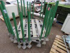 6 X METAL STILLAGES WITH LIFT OUT CORNER POSTS. THIS LOT IS SOLD UNDER THE AUCTIONEERS MARGIN SCHEME