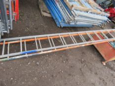 2 X METAL SCAFFOLD LADDERS, 12FT LENGTH APPROX. THIS LOT IS SOLD UNDER THE AUCTIONEERS MARGIN SCHEME