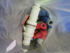 BAG OF 3 PHASE AND OTHER PLUGS AND SOCKETS. SOURCED FROM COMPANY LIQUIDATION. THIS LOT IS SOLD UND