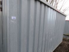 STRATA DEMOUNTABLE TEMPORARY SITE STORE WITH SKID RUNNERS UNDERNEATH. WITH KEY. 2.05M WIDE X 2.23M H