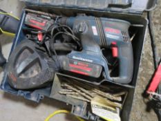 BOSCH BATTERY DRILL SET. THIS LOT IS SOLD UNDER THE AUCTIONEERS MARGIN SCHEME, THEREFORE NO VAT WILL