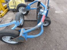 ROUGH TERRAIN PALLET TRUCK. WHEN TESTED WAS SEEN TO LIFT AND LOWER.