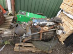 PERKINS 6354 6 CYLINDER DIESEL ENGINE WITH GEARBOX. NO VAT WILL BE CHARGED ON THE HAMMER PRICE OF T