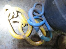 3 X LIFTING CHAIN RINGS. SOURCED FROM DEPOT CLEARANCE.