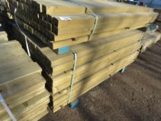 LARGE STACK OF U PROFILE TIMBER BATTENS: 1.83M LENGTH X 50MM X 45MM APPROX.