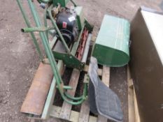 ATCO ROYALE B24 CYLINER MOWER WITH BOX AND WITH A ROLLER SEAT.