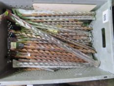 BOX CONTAINING ASSORTED SDS MASONARY DRILL BITS.