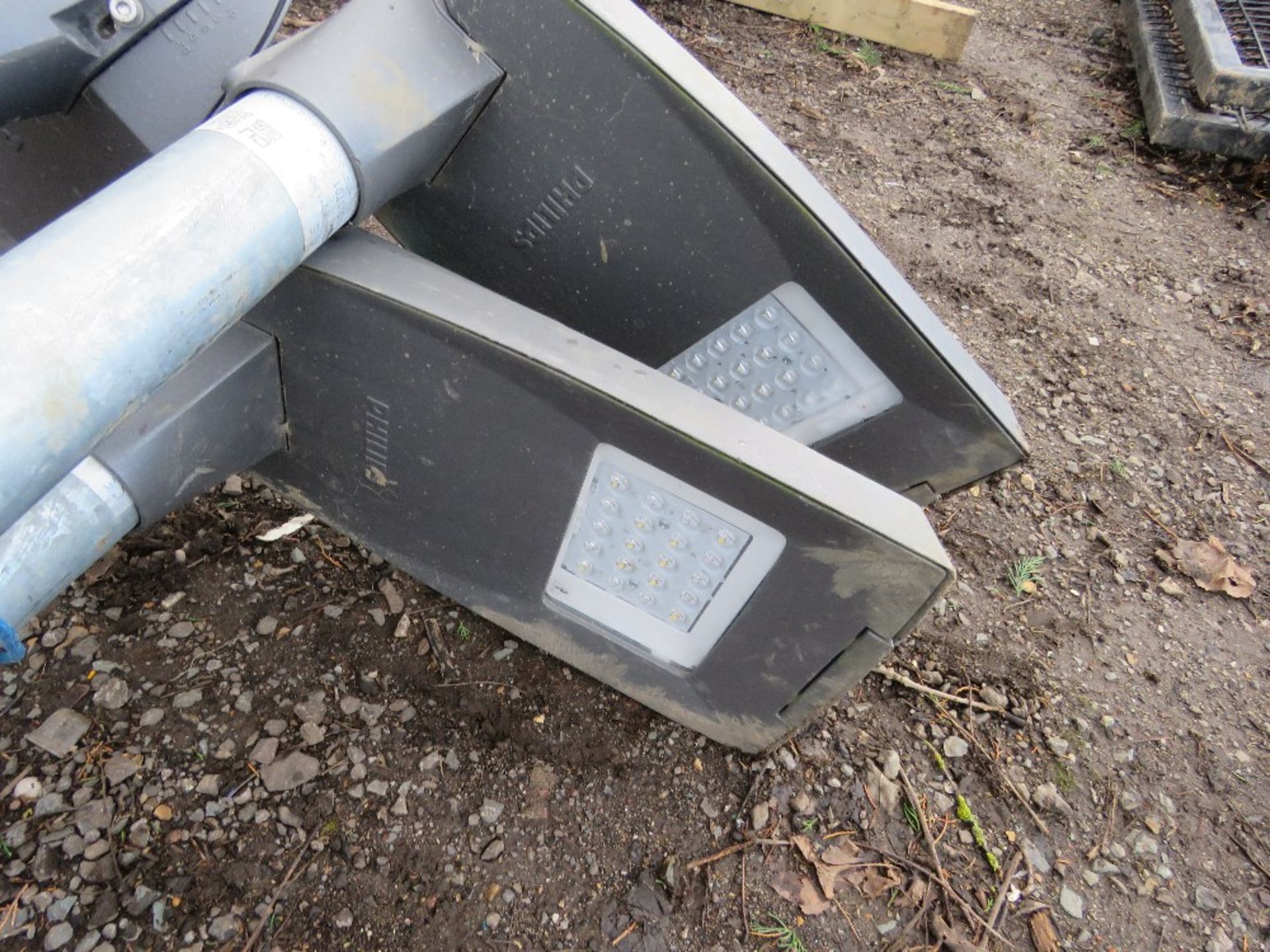 3 X LED TOPPED STREET LIGHT POLES, 12FT LENGTH APPROX. THIS LOT IS SOLD UNDER THE AUCTIONEERS MARGIN - Image 3 of 3