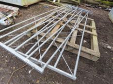 PAIR OF GALVANISED FIELD GATES, 3.3M LENGTH EACH, WITH JOINING BAR.S NO VAT ON HAMMER PRICE.