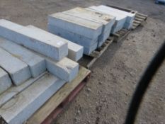 3 X PALLETS OF ASSORTED MARBLE/GRANITE BLOCKS, 800-1000MM LENGTH APPROX. THIS LOT IS SOLD UNDER THE