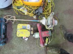 2 X PLASTER MIXERS WITH A TRANSFORMER. SOURCED FROM COMPANY LIQUIDATION. THIS LOT IS SOLD UNDER THE